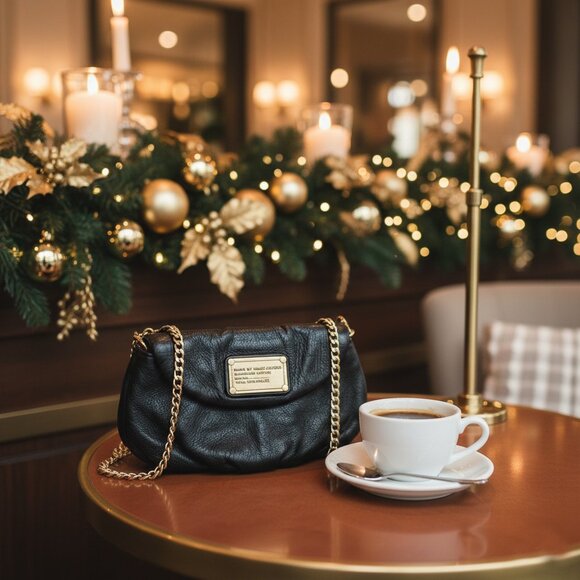 Marc by Marc Jacobs Vintage Mini Leather Crossbody Black Leather, Gold Hardware - Picture 2 of 11